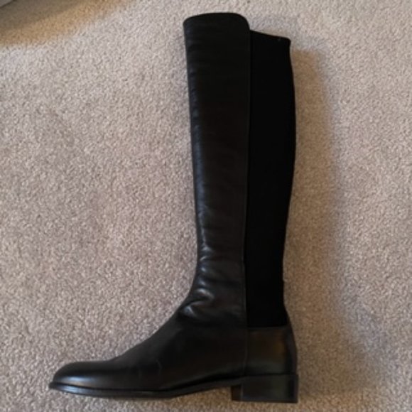 Stuart Weitzman Over-the-Knee black 50/50 boots Size 8 - Picture 6 of 16